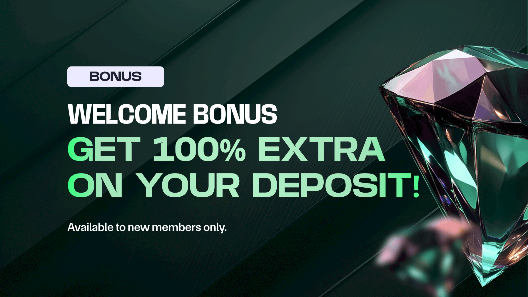 Double the Thrill: 100% Match Bonus Awaits!